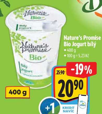 Nature's Promise Bio Jogurt bílý, 400 g