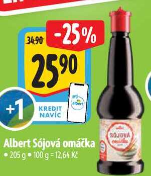 Albert Sójová omáčka, 205 g 
