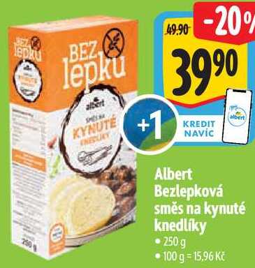 Albert Bezlepková směs na kynuté knedlíky, 250 g