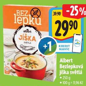 Albert Bezlepková jíška světlá, 250 g 