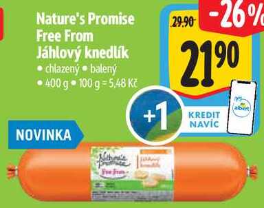 Nature's Promise Free From Jáhlový knedlík, 400 g