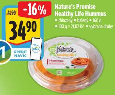 Nature's Promise Healthy Life Hummus, 160 g