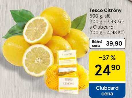 Tesco Citróny, 500 g, síť