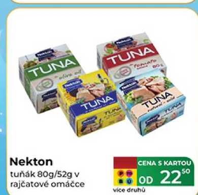 Nekton tuňák 80g/52g v rajčatové omáčce 