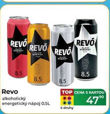 Revo alkoholický energetický nápoj 0,5L 