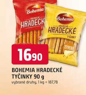 BOHEMIA HRADECKÉ TYČINKY 90 g 