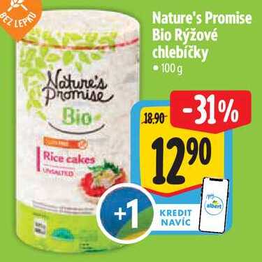 Nature's Promise Bio Rýžové chlebíčky, 100 g