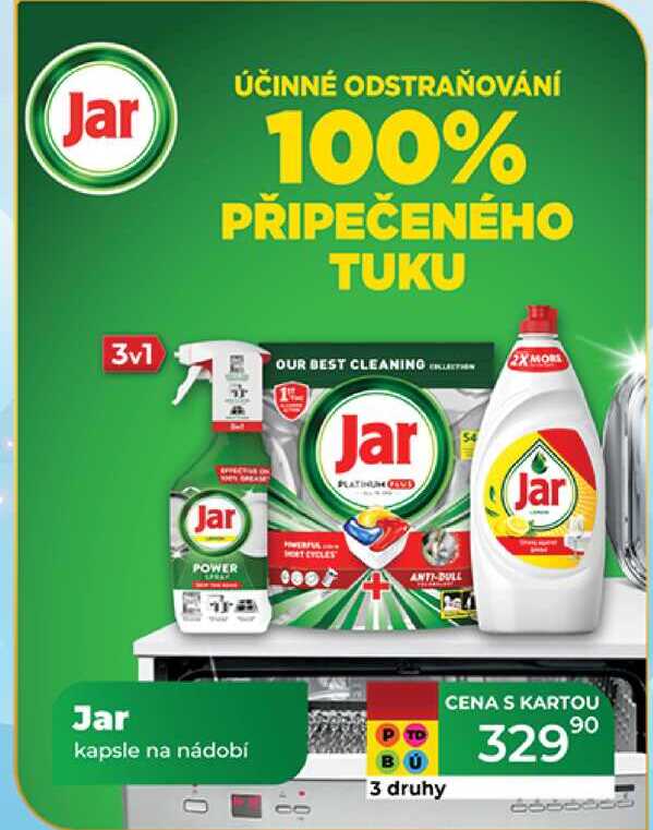 Jar kapsle na nádobí 