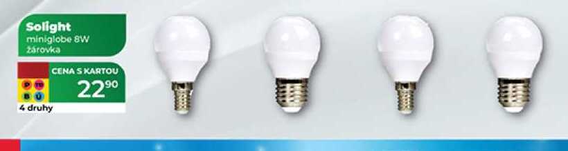 Solight miniglobe 8W žárovka  