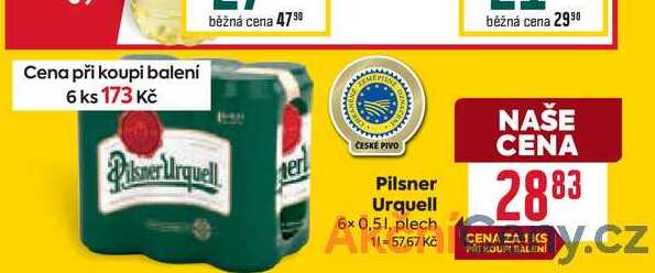 Pilsner Urquell 6x 0,51, plech