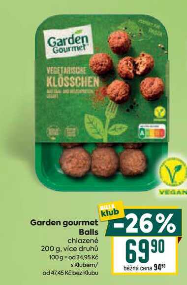 Garden gourmet Balls chlazené 200 g