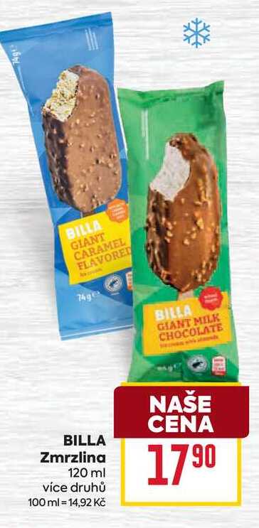 BILLA Zmrzlina 120 ml 