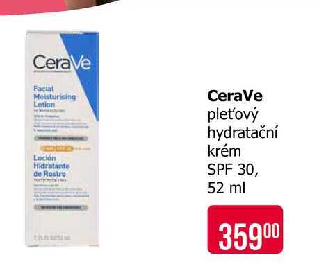 CeraVe pleťový hydratační krém SPF 30, 52 ml 