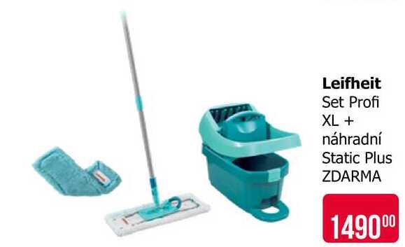 Leifheit Set Profi XL + náhradní Static Plus ZDARMA 