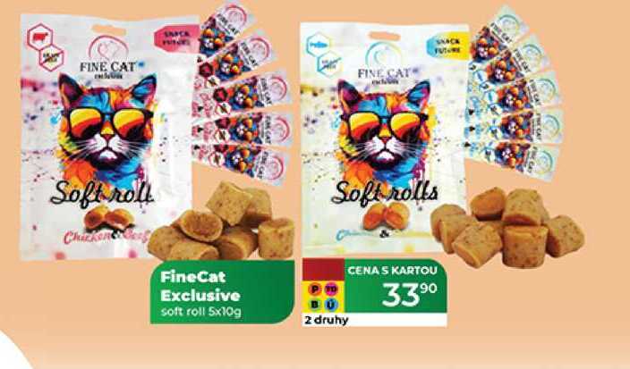 FineCat Soft rolls Exclusive soft roll 5x10g