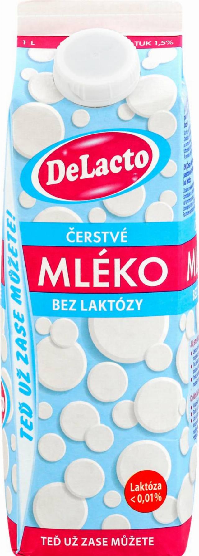 DeLacto mléko čerstvé bezlaktózové 1,5%
