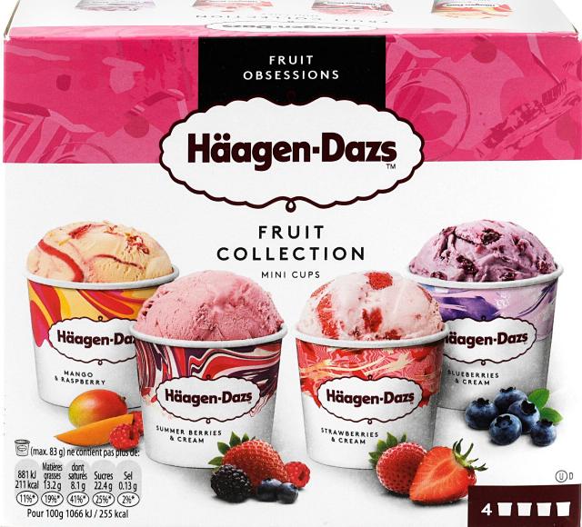 Häagen Dazs Zmrzlina smetanová s ovocem