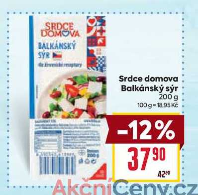 Srdce domova Balkánský sýr 200 g