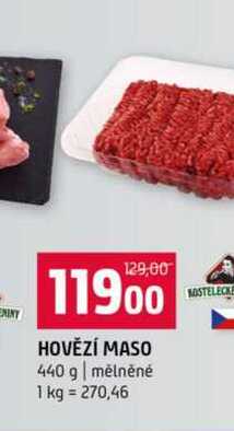 HOVĚZÍ MASO 440 g mělněné