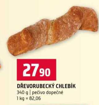 DŘEVORUBECKÝ CHLEBÍK 340 g pečivo dopečné 
