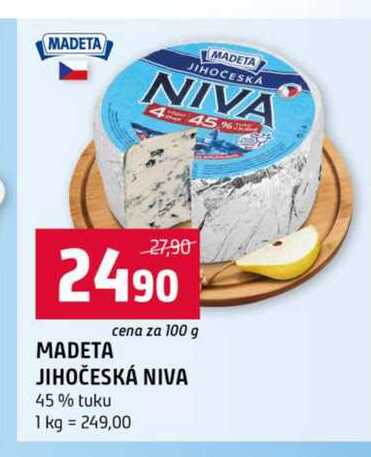 MADETA JIHOČESKÁ NIVA 45% tuku 100g