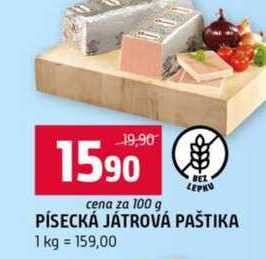 PÍSECKÁ JÁTROVÁ PAŠTIKA 100g
