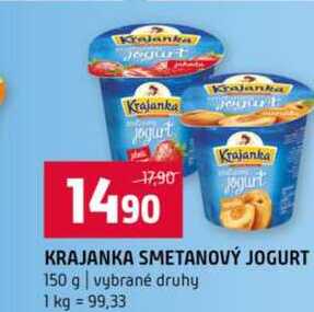 KRAJANKA SMETANOVÝ JOGURT 150 g vybrané druhy