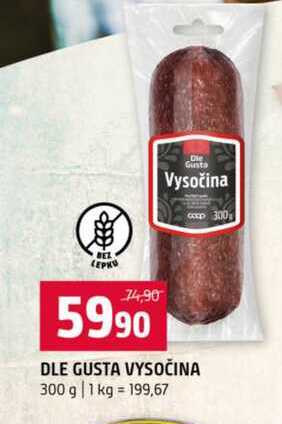 DLE GUSTA VYSOČINA 300 g