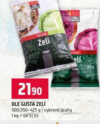 DLE GUSTA ZELÍ 500/350-425 g vybrané druhy