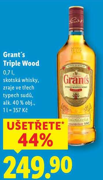 Grant's Triple Wood, 0,7 l