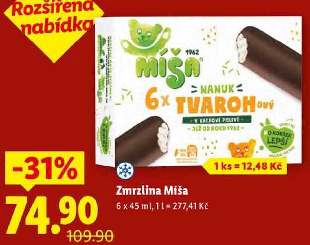 Zmrzlina Míša, 6x 45 ml