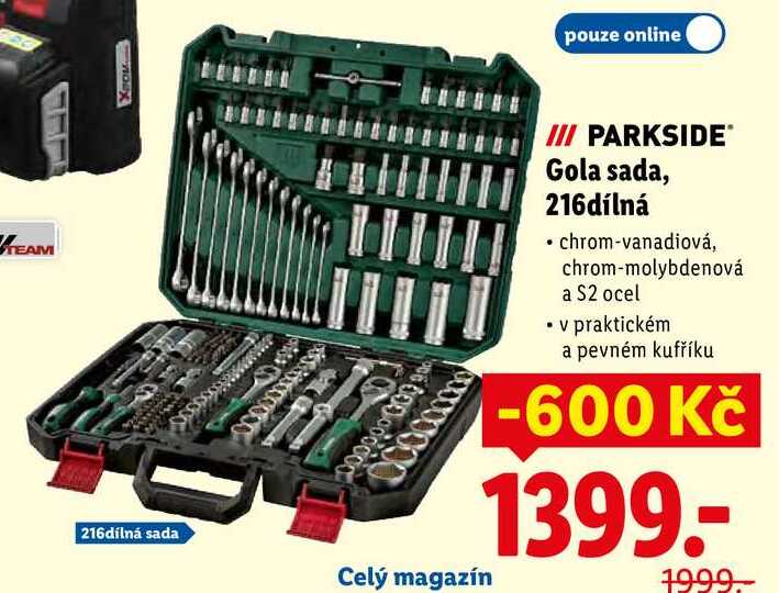 Gola sada, 216dílná 