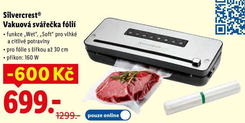 Silvercrest Vakuová svářečka fólií ⚫