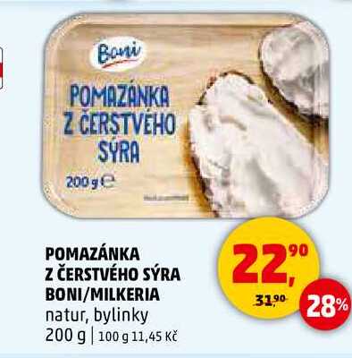 POMAZÁNKA Z ČERSTVÉHO SÝRA BONI, 200 g