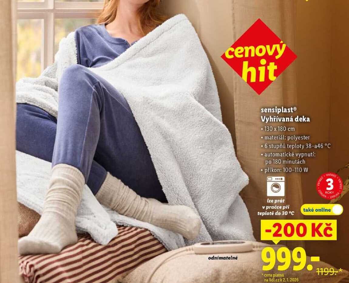 sensiplast Vyhřívaná deka 