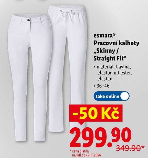 esmara Pracovní kalhoty „Skinny/Straight Fit" 