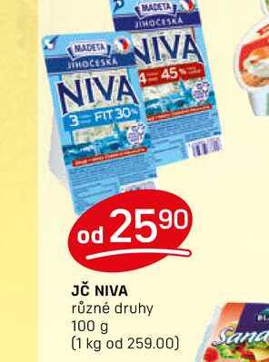 JČ NIVA různé druhy 100 g 