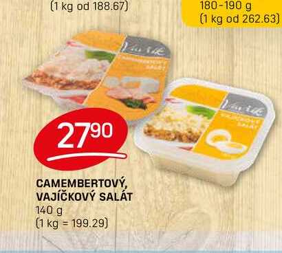 CAMEMBERTOVÝ, VAJÍČKOVÝ SALÁT 140 g 