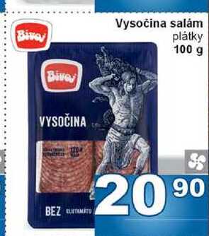  Vysočina salám plátky 100 g