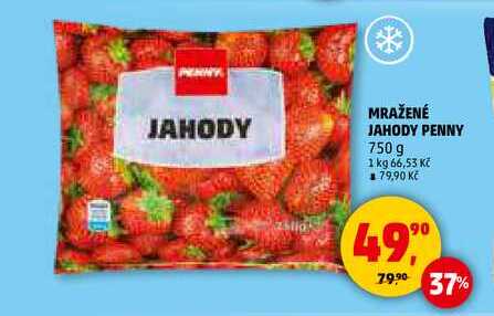 MRAŽENÉ JAHODY PENNY, 750 g
