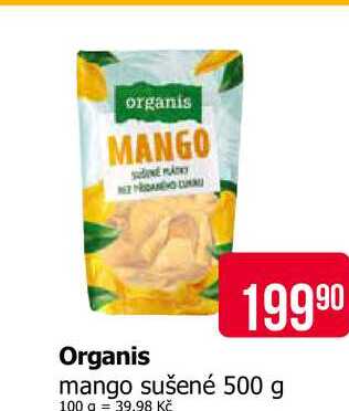Organis mango sušené 500 g 