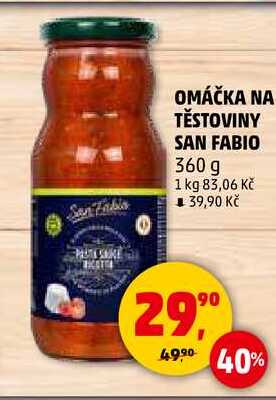OMÁČKA NA TĚSTOVINY SAN FABIO, 360 g