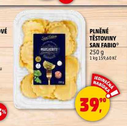 PLNĚNÉ TĚSTOVINY SAN FABIO, 250 g 