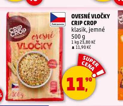 OVESNÉ VLOČKY CRIP CROP, 500 g