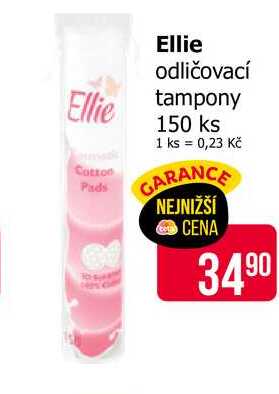 Ellie odličovací tampony 150 ks 