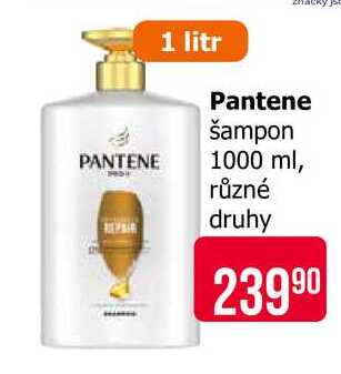 Pantene šampon 1000 ml, různé druhy 