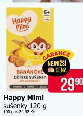 Happy Mimi sušenky 120 g 