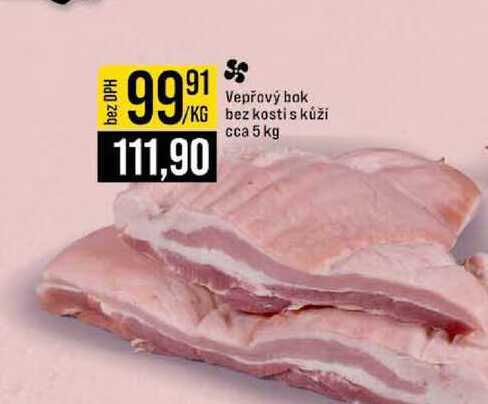 Vepřový bez kosti s kůží cca 5 kg 1kg