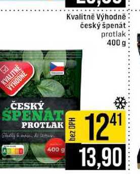 Kvalitně Výhodně český špenát protlak 400 g