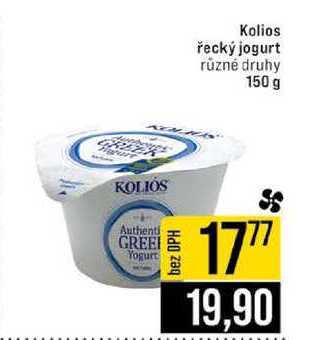 Kolios řecký jogurt různé druhy 150 g 